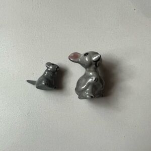 Hagen Renaker miniature made in America Mouse Mama And Standing Baby Mouse